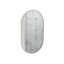 Sensio Nebula Bronze Effect Oval Wall-Mounted Bathroom Illuminated Contemporary Illuminated Mirror (H)80Cm (W)50Cm - thumbnail 2