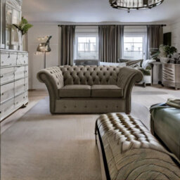 Chesterfield Beaumont 2 Seater Sofa Malta Taupe 08 - thumbnail 2