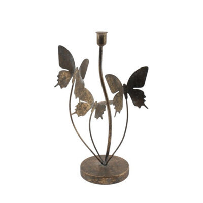 Minster Candle Holder - Metal - L12 X W15 X H35 Cm - image 1