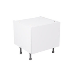 Kitchen Kit White Matt Slab Door Belfast Sink Base Unit Cabinet Flatpack - 600X455mm - thumbnail 1