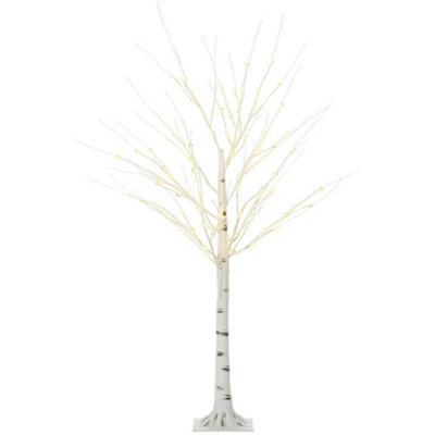 5Ft Artificial White Birch Tree Light Led Light - image 1