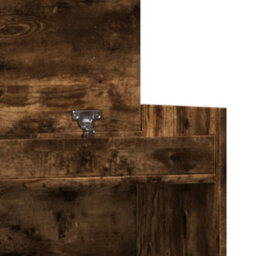 Walplus Shoe Cabinet Smoked Oak 100.5X28X100 Cm Engineered Wood - thumbnail 9