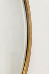 Mirroroutlet Rowan Gold Elegant Modern Bevelled Round Mirror 100 X 100Cm - thumbnail 5