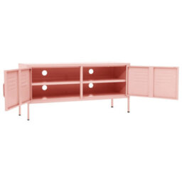 Walplus Tv Cabinet Pink 105X35X50 Cm Steel - thumbnail 6