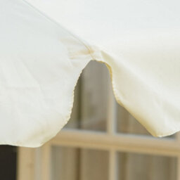 Outsunny Garden Parasol Patio Umbrella With Ruffles And Wooden Pole Beige - thumbnail 9