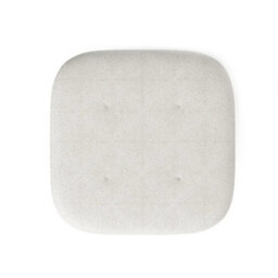 Beige Square Footstool Footrest Pouffe Foot Stool Ottoman Padded Seat With Wooden Legs - thumbnail 3