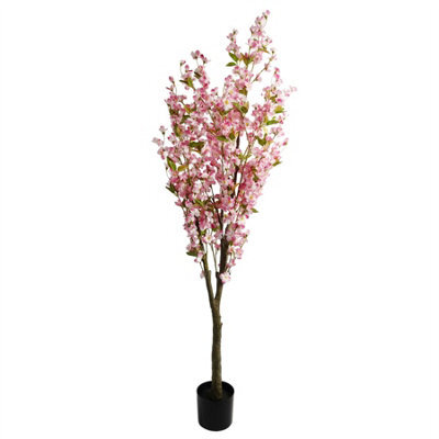 Leaf 180Cm Artificial Pink Cherry Tree - image 1