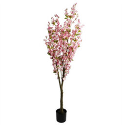 Leaf 180Cm Artificial Pink Cherry Tree - thumbnail 1