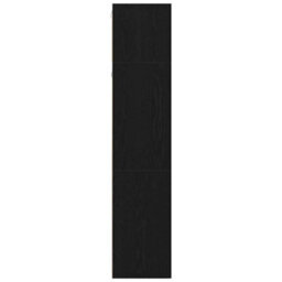 Berkfield 3 Piece Wall-Mounted Tv Unit Set In Black Oak - thumbnail 6