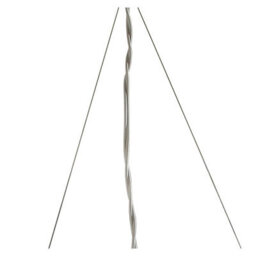 Luminosa Lighting Luminosa Lucca Linear Pendant 2 Arm 4 Light E27 Line, Polished Chrome With White Shades & Clear Crystal - thumbnail 3