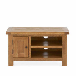 Zelah Oak 90Cm Small Tv Unit - Fully Assembled By Roseland Furniture - thumbnail 7
