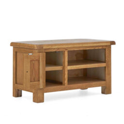 Zelah Oak 90Cm Small Tv Unit - Fully Assembled By Roseland Furniture - thumbnail 3