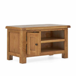 Zelah Oak 90Cm Small Tv Unit - Fully Assembled By Roseland Furniture - thumbnail 2
