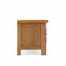 Zelah Oak 90Cm Small Tv Unit - Fully Assembled By Roseland Furniture - thumbnail 8