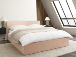 Beliani Ottoman Bed Boucle Orbey 160 X 200 Cm (Eu King Size) Beige - thumbnail 2