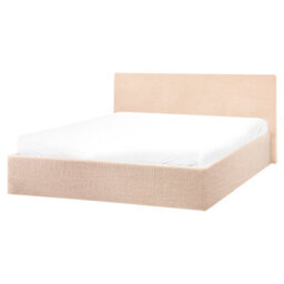 Beliani Ottoman Bed Boucle Orbey 160 X 200 Cm (Eu King Size) Beige - thumbnail 7