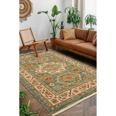 Melrose Persian Inspired Vintage Multi Blend Colours Small Indoor Area Rug 080/150Cm - image 1