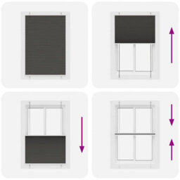 Berkfield Pleated Blind Black 100X100 Cm Fabric Width 99.4 Cm Polyester - thumbnail 7