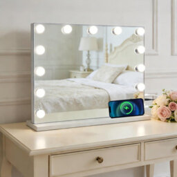 Hollywood Vanity Mirror With 13 Led Bulbs 3 Color Light Stepless Dimming& & 10X Magnifier Makeup Mirror - thumbnail 1