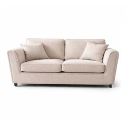 Furnishings For Less UK Ascot Large 3 Seater Sofa Chenille Fabric Beige Couch - thumbnail 2
