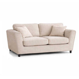 Furnishings For Less UK Ascot Large 3 Seater Sofa Chenille Fabric Beige Couch - thumbnail 5