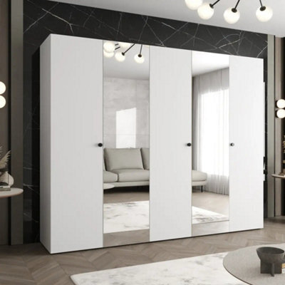 Arte Parma Ii 250Cm White Hinged Door Wardrobe - Bright, Balanced Storage For Modern Interiors - image 1