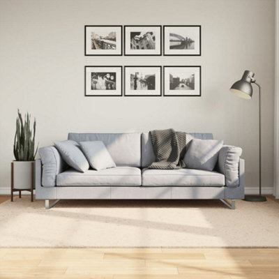 Walplus Rug Huarte Short Pile Soft And Washable Beige 160X230 Cm - image 1