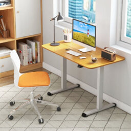 Costway 110 X 60Cm Electric Height Adjustable Standing Desk Sit To Stand Computer Workstation Table - thumbnail 3