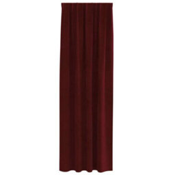 Berkfield Blackout Curtains With Top Tape 2 Pcs Wine Red Velvet - thumbnail 3
