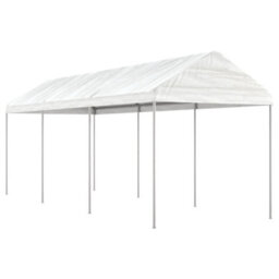 Walplus Gazebo With Roof White 6.69X2.28X2.69 M Polyethylene - thumbnail 1