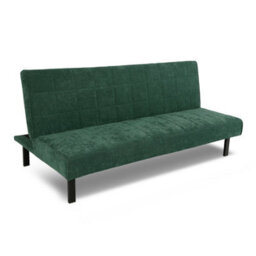 Vittoria Click Clack Sofa Bed In Premium Textured Linen 3 Seater Green - thumbnail 7