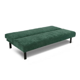 Vittoria Click Clack Sofa Bed In Premium Textured Linen 3 Seater Green - thumbnail 8
