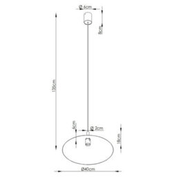 Sollux Lighting Nox Steel Beige 1 Lights Modern Pendant Lamps - thumbnail 9