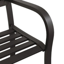 Walplus Garden Bench 125 Cm Steel Black - thumbnail 6