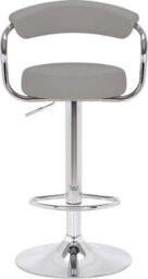 Lamboro Zenith Kitchen Bar Stool, Height Adjustable Swivel Gas Lift, Home Bar & Breakfast Barstool, Slate Grey - thumbnail 3