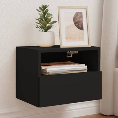 Berkfield Tv Wall Cabinets 2 Pcs Black 40X30X30 Cm Engineered Wood - image 1