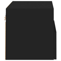 Berkfield Tv Wall Cabinets 2 Pcs Black 40X30X30 Cm Engineered Wood - thumbnail 9