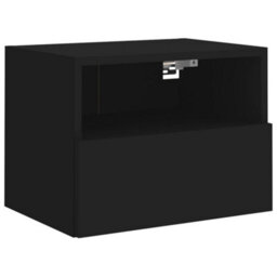 Berkfield Tv Wall Cabinets 2 Pcs Black 40X30X30 Cm Engineered Wood - thumbnail 6