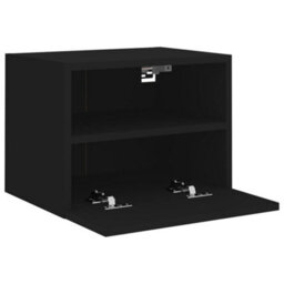 Berkfield Tv Wall Cabinets 2 Pcs Black 40X30X30 Cm Engineered Wood - thumbnail 7