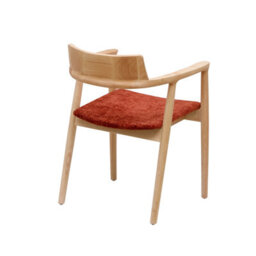 Nordlys Set Of 2 Wood And Terracotta Dining Chairs Exotic Boho Dining Room - thumbnail 5