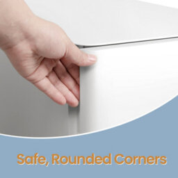 Songmics Steel File Cabinet With 3 Drawers, Mobile Pedestal Cabinet Under Desk For Home Office, White - thumbnail 6