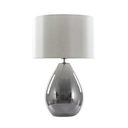 Pagazzi Lighting Pagazzi Waltham Glass Table Lamp With Ivory Shade - thumbnail 2