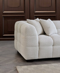 Stratus Interiors Aluxo Tribeca Bubble Teddy Boucle Sofa Corner - Iron Grey - thumbnail 8