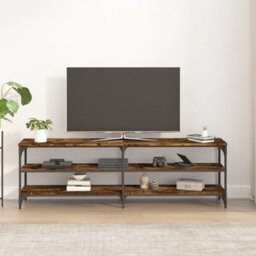 Walplus Tv Cabinet Smoked Oak 160X30X50 Cm Engineered Wood - thumbnail 3