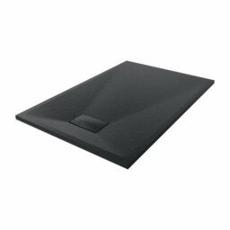 Sundaze 1200 X 800mm Smc Black Rectangle Slate Effect Bathroom Shower Tray - thumbnail 2