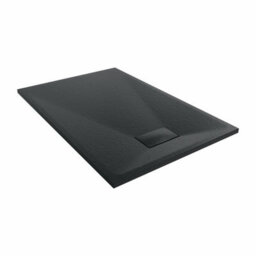 Sundaze 1200 X 800mm Smc Black Rectangle Slate Effect Bathroom Shower Tray - thumbnail 4