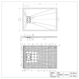 Sundaze 1200 X 800mm Smc Black Rectangle Slate Effect Bathroom Shower Tray - thumbnail 7