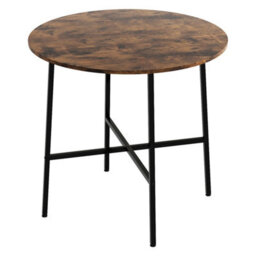 Levede Dining Table Round Kitchen 4 Person Coffee Restaurant Metal Base 80Cm - thumbnail 2
