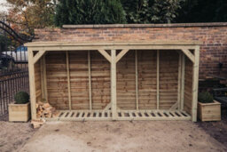 Churnet Valley Garden Furniture Ltd Super Heavy Duty Log Store - Timber - L60 X W360 X H180 Cm - Minimal Assembly Required - thumbnail 4