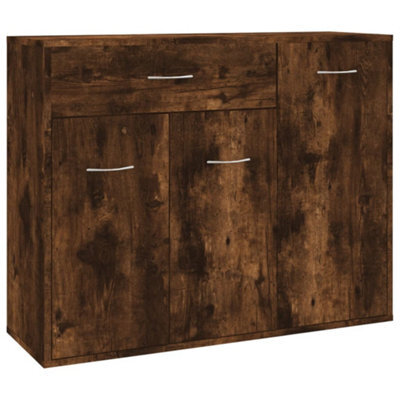 Vidaxl Sideboard Smoked Oak 88X30X70 Cm Engineered Wood - image 1